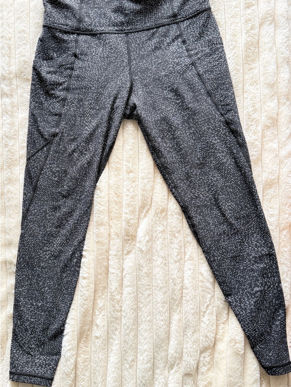 Athleta Black Speckle High-Rise Leggings